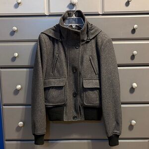 New York & Company Gray Wool Blend Jacket